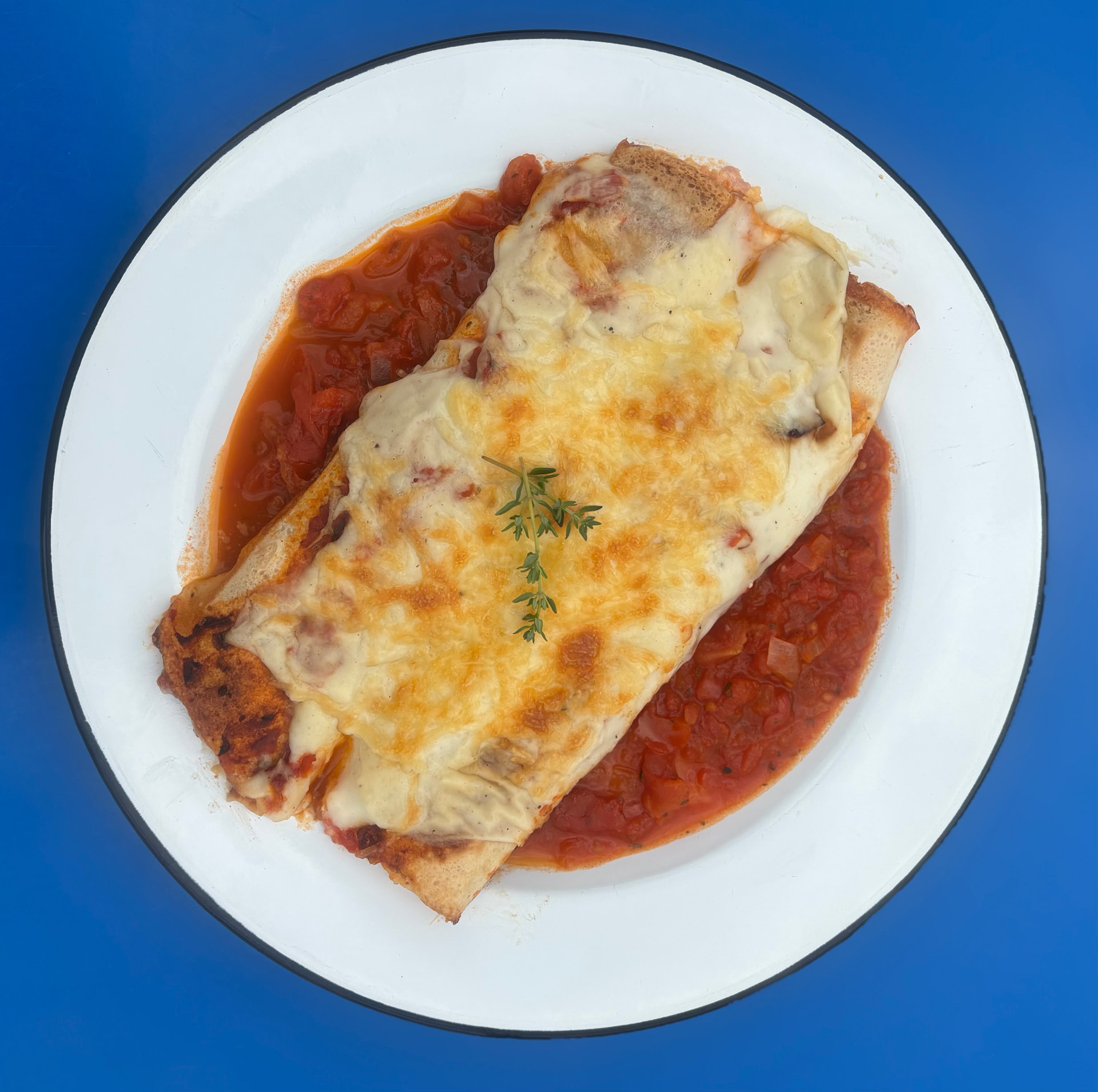 Vianda de canelones gratinados de La Romería, Pergamino